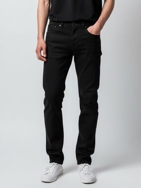HUDSON Byron Five Pocket Straight Jeans 34 Esto Black $215 Retail NWOT